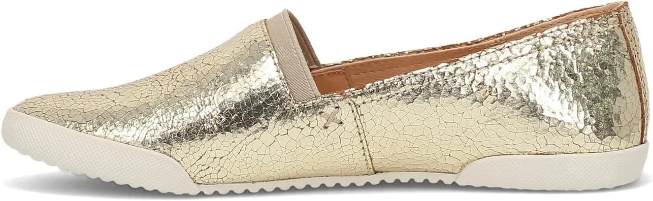 Frye Melanie Slip On Shoes for Women Crafted from Premium Leather with White Rubber Toe Bumpers and Soles, Leather Lining, and Removable Footbeds  1  Outsole