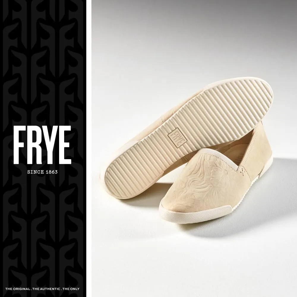 Frye Melanie Slip On Shoes for Women Crafted from Premium Leather with White Rubber Toe Bumpers and Soles, Leather Lining, and Removable Footbeds  1  Outsole