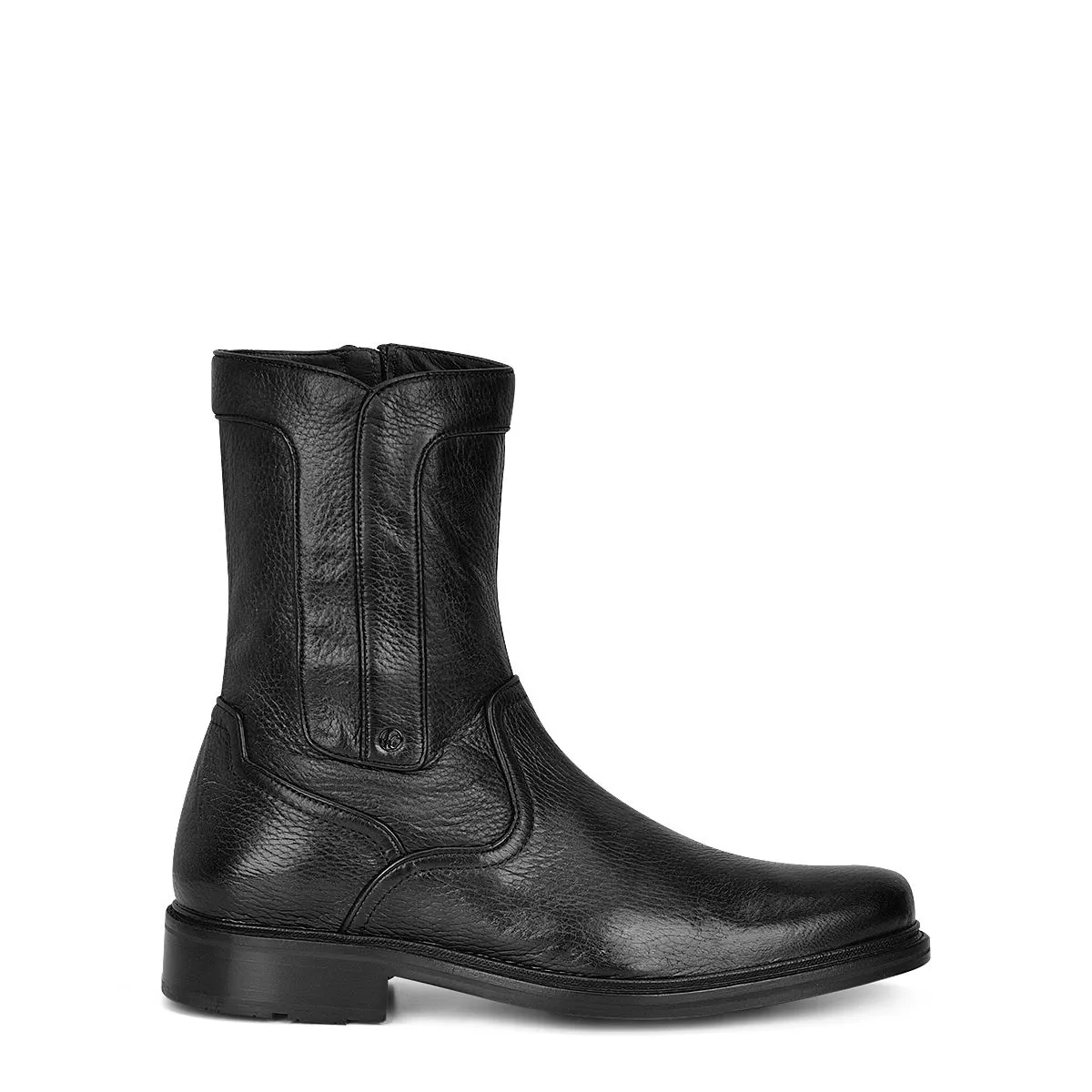 G93VNVN - Cuadra Black casual fashion deer leather ankle booties for men