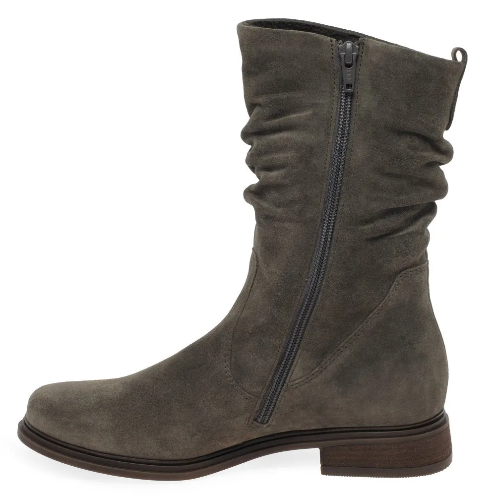 Gabor Hodie 52.793.30- Hodie Women's Calf Length Boots - Mohair Suede