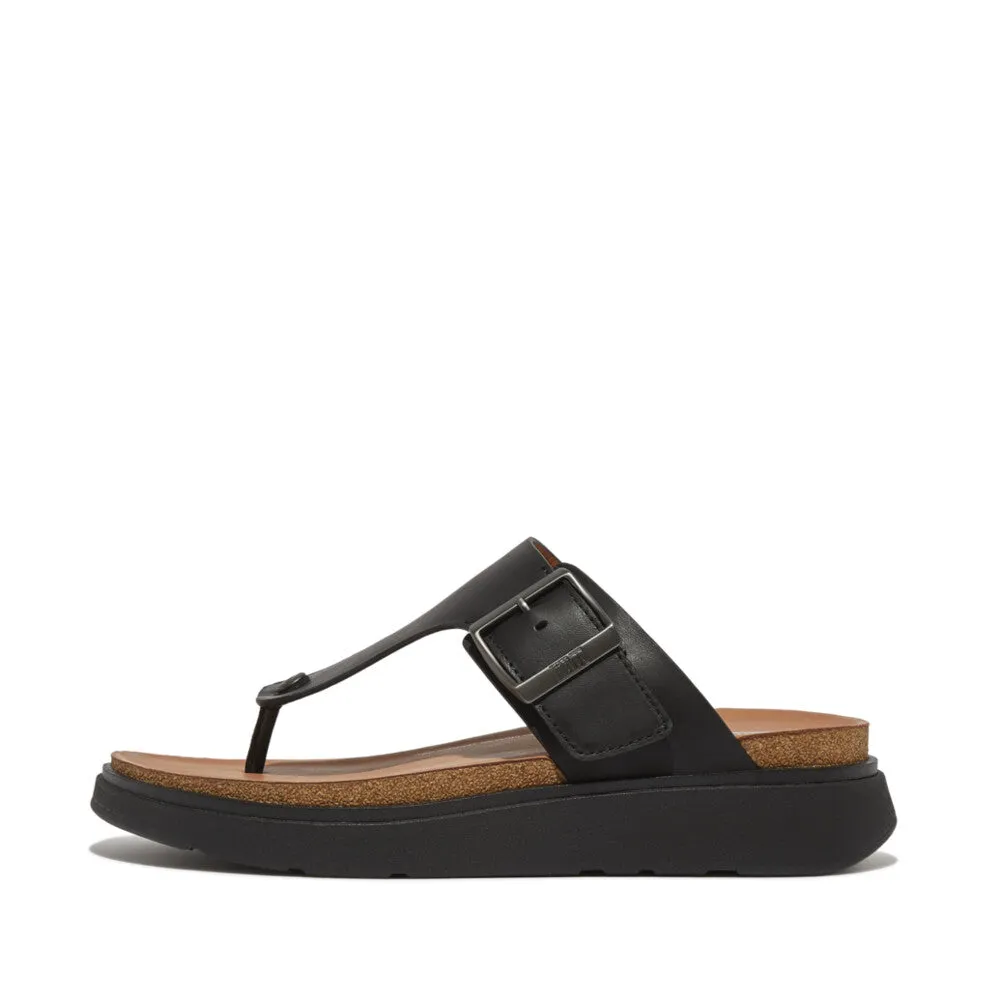 GEN-FF Men's Buckle Leather Toe-Post Sandals