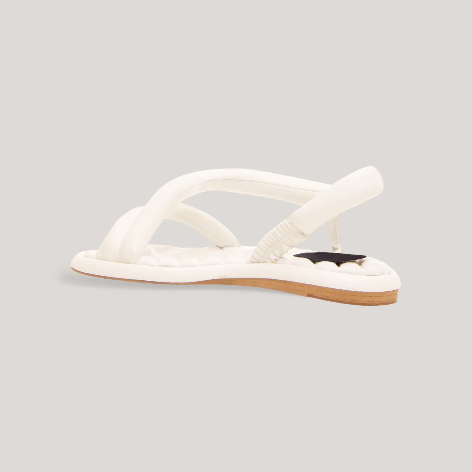 GINA | White Padded Sandals