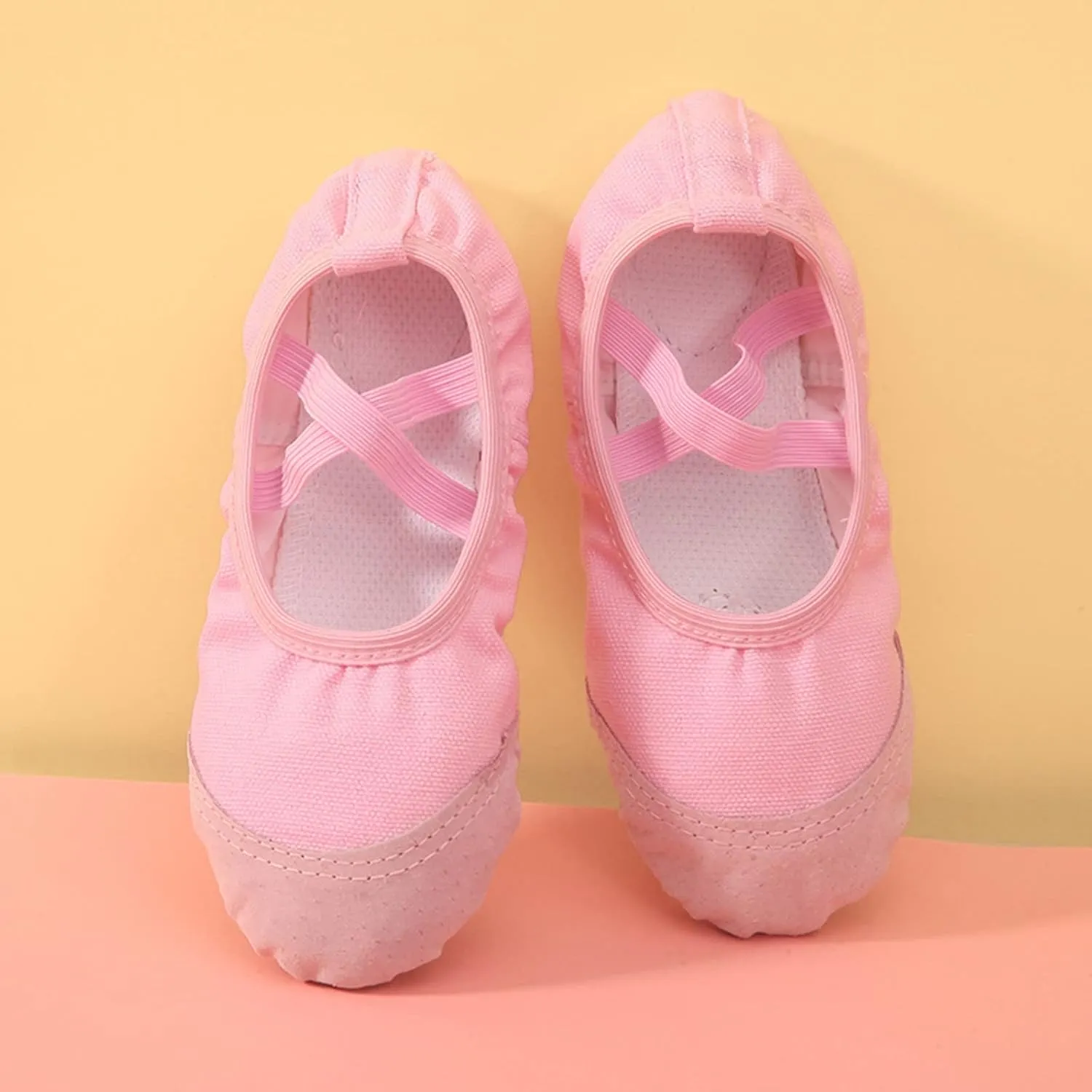 Girls Ballet Shoes for Dance Canvas Yoga Shoes Toddler Little Kid Ballerina Ballet Slippers Ballet Flats Shoes