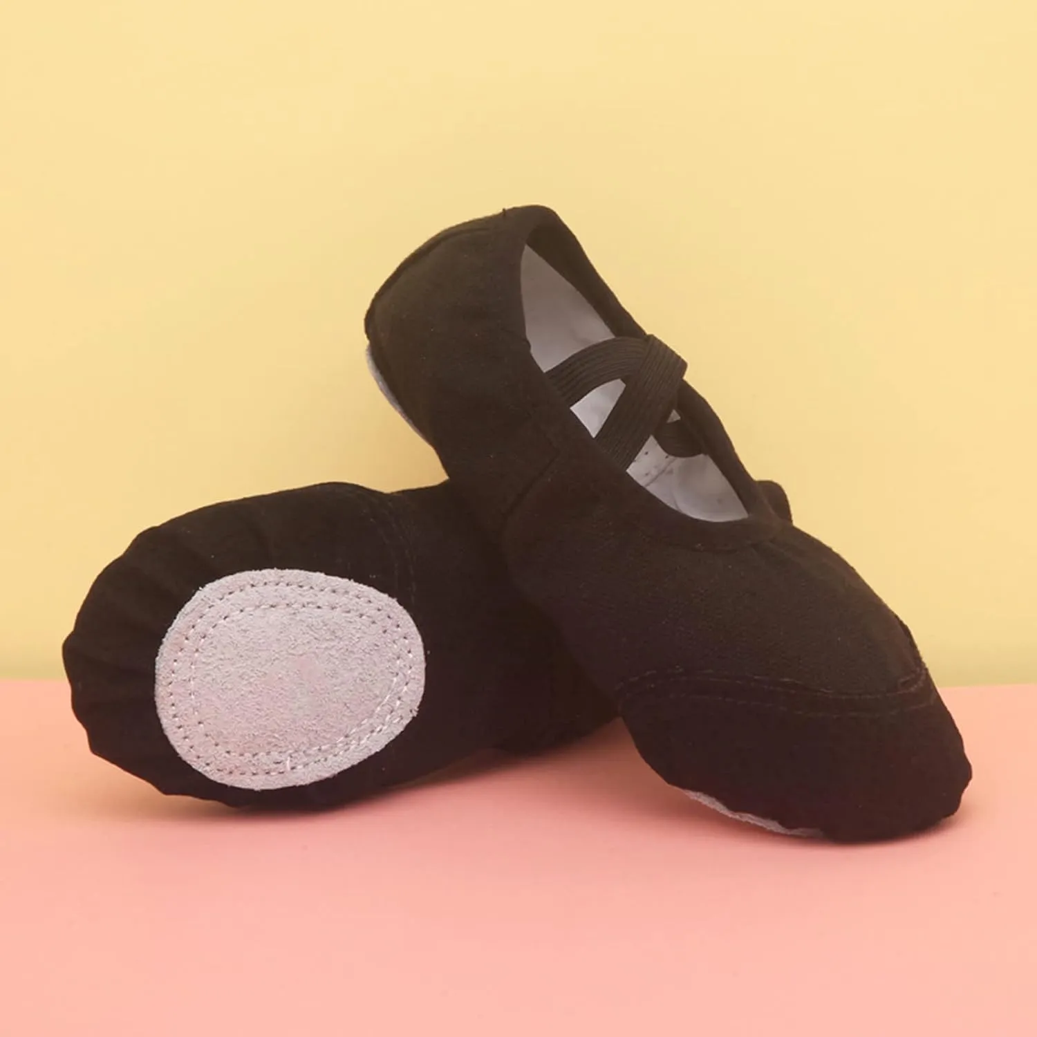 Girls Ballet Shoes for Dance Canvas Yoga Shoes Toddler Little Kid Ballerina Ballet Slippers Ballet Flats Shoes