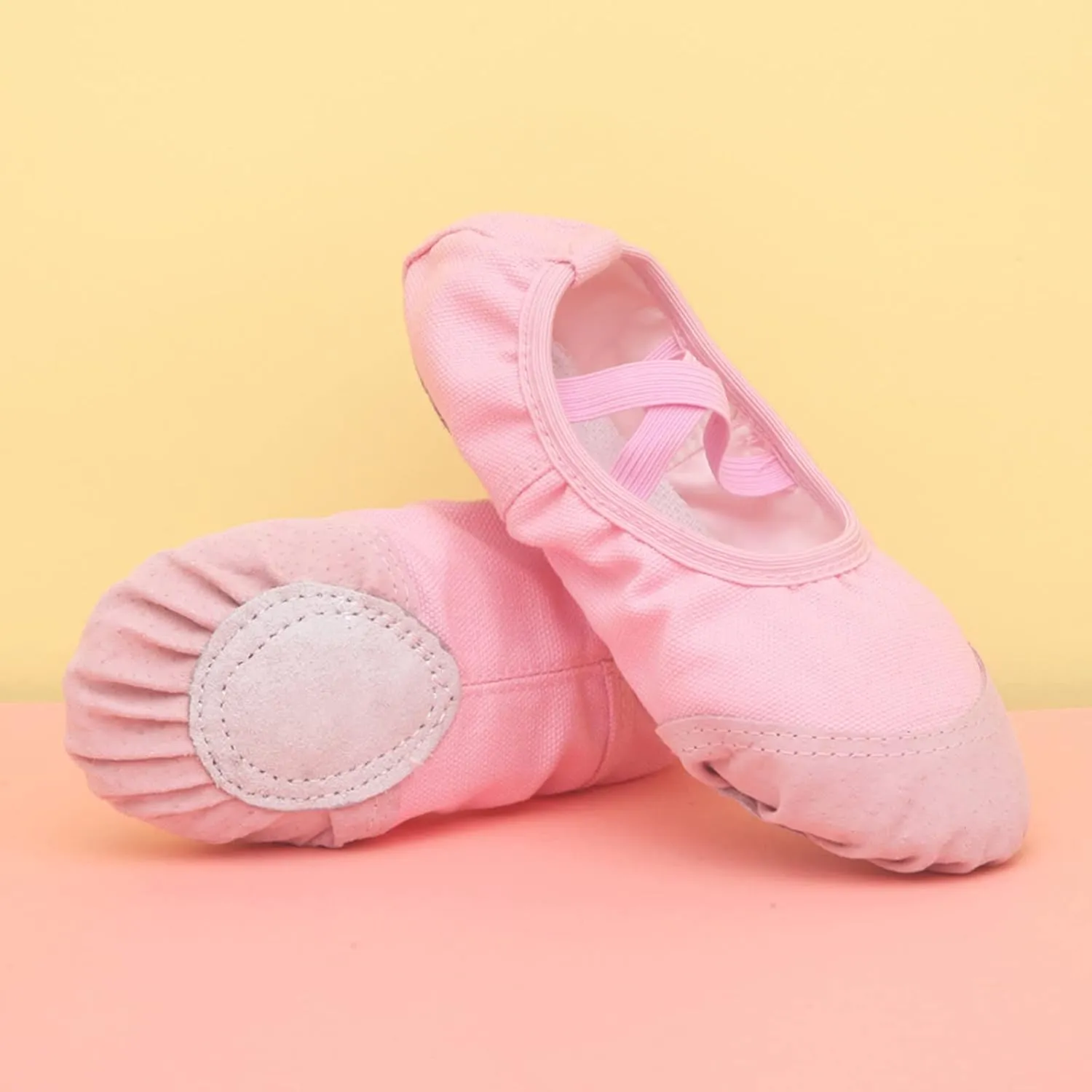 Girls Ballet Shoes for Dance Canvas Yoga Shoes Toddler Little Kid Ballerina Ballet Slippers Ballet Flats Shoes