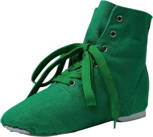 Girls Boys Ankle Boots Canvas Jazz Dancing Sneakers Ballet Dance Boots for Toddler Training Shoes Dancing Flat