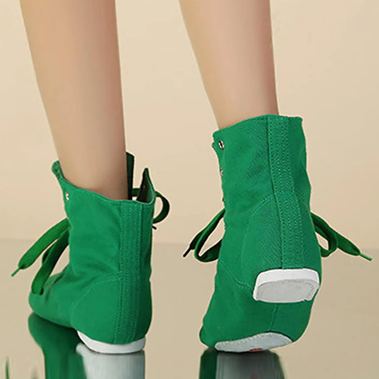 Girls Boys Ankle Boots Canvas Jazz Dancing Sneakers Ballet Dance Boots for Toddler Training Shoes Dancing Flat