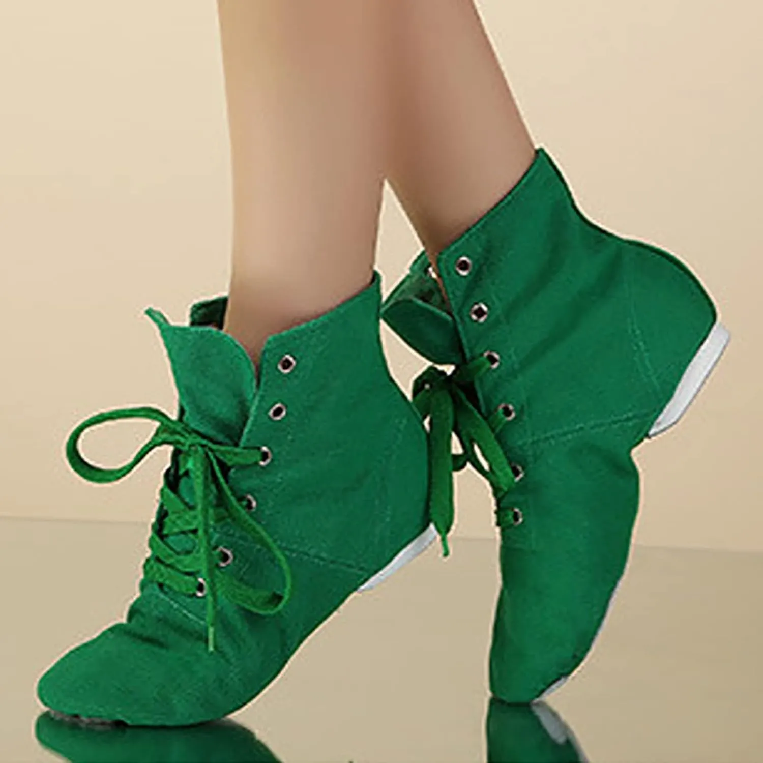 Girls Boys Ankle Boots Canvas Jazz Dancing Sneakers Ballet Dance Boots for Toddler Training Shoes Dancing Flat