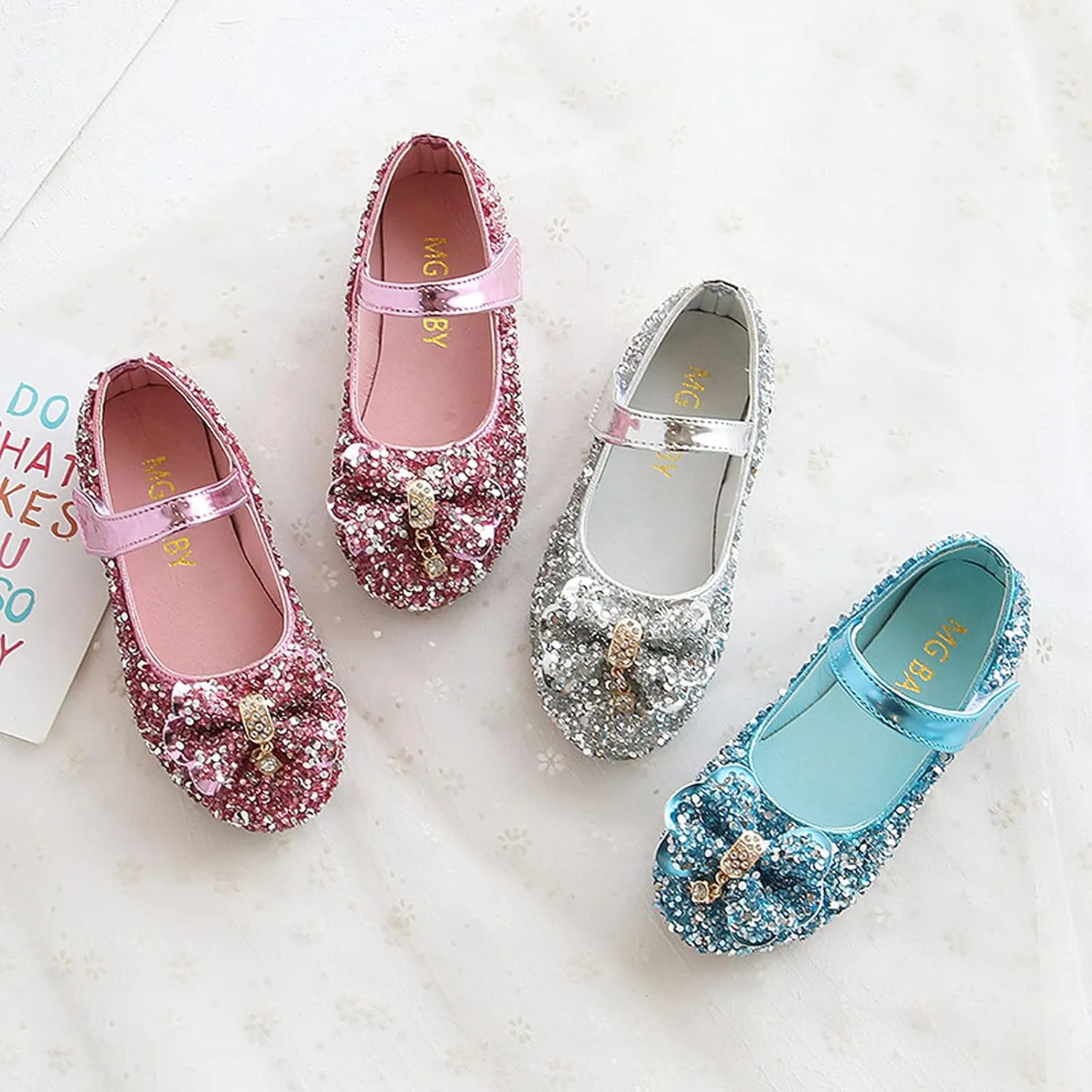 Girls Dress Shoes Kids Toddler Heels Pumps Flower Girl Mary Jane School Wedding Party Princess Shoes