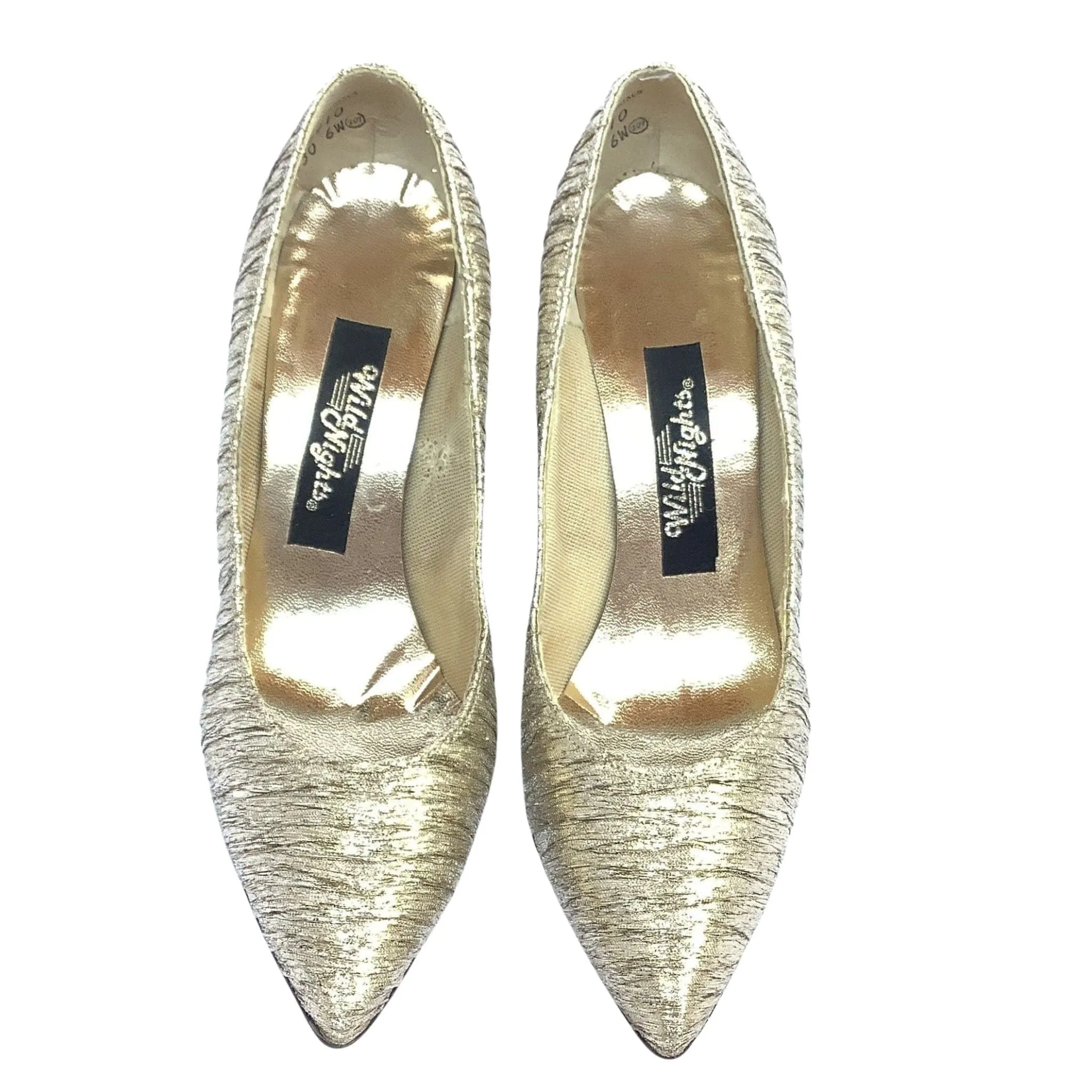 Gold Lurex Pump Shoes