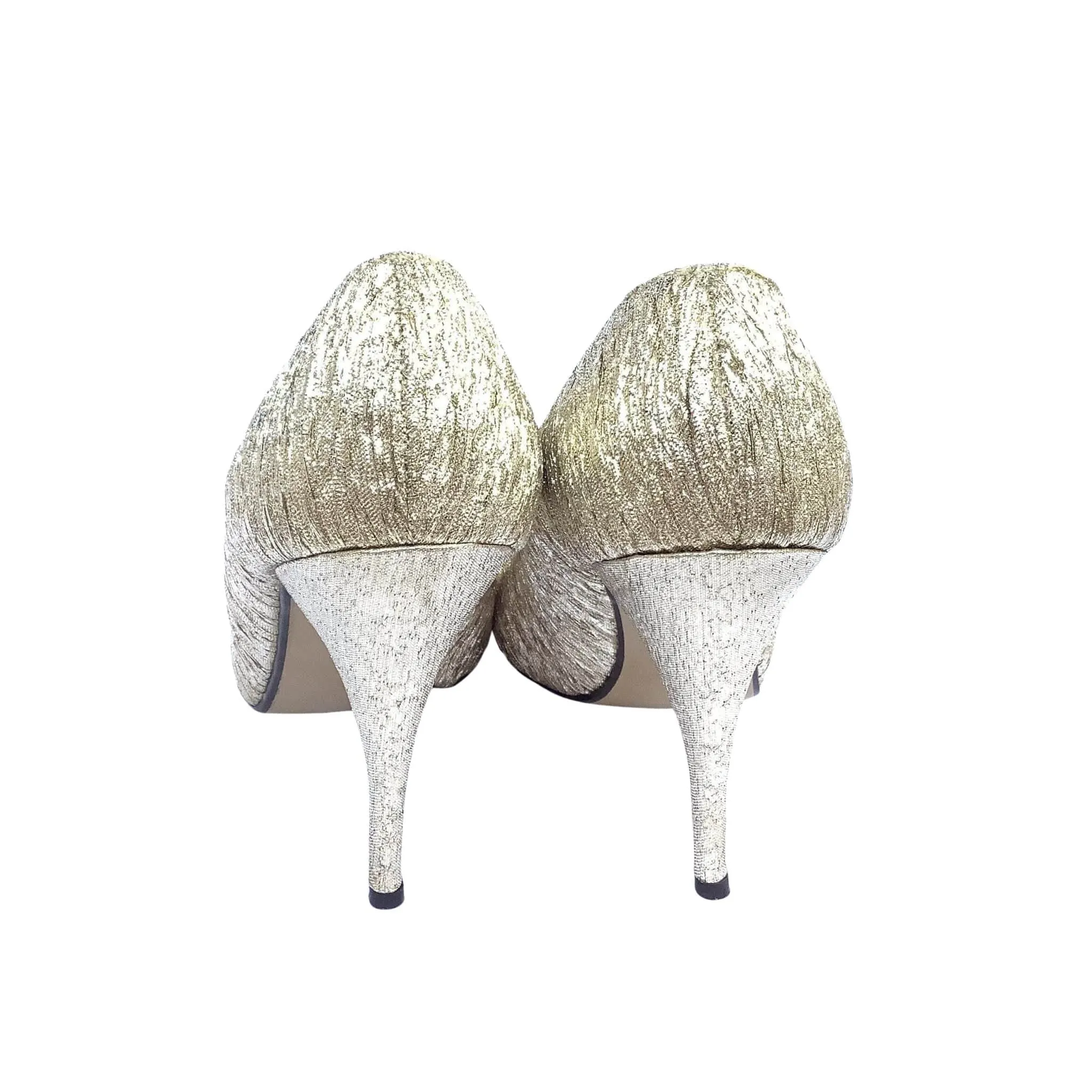 Gold Lurex Pump Shoes
