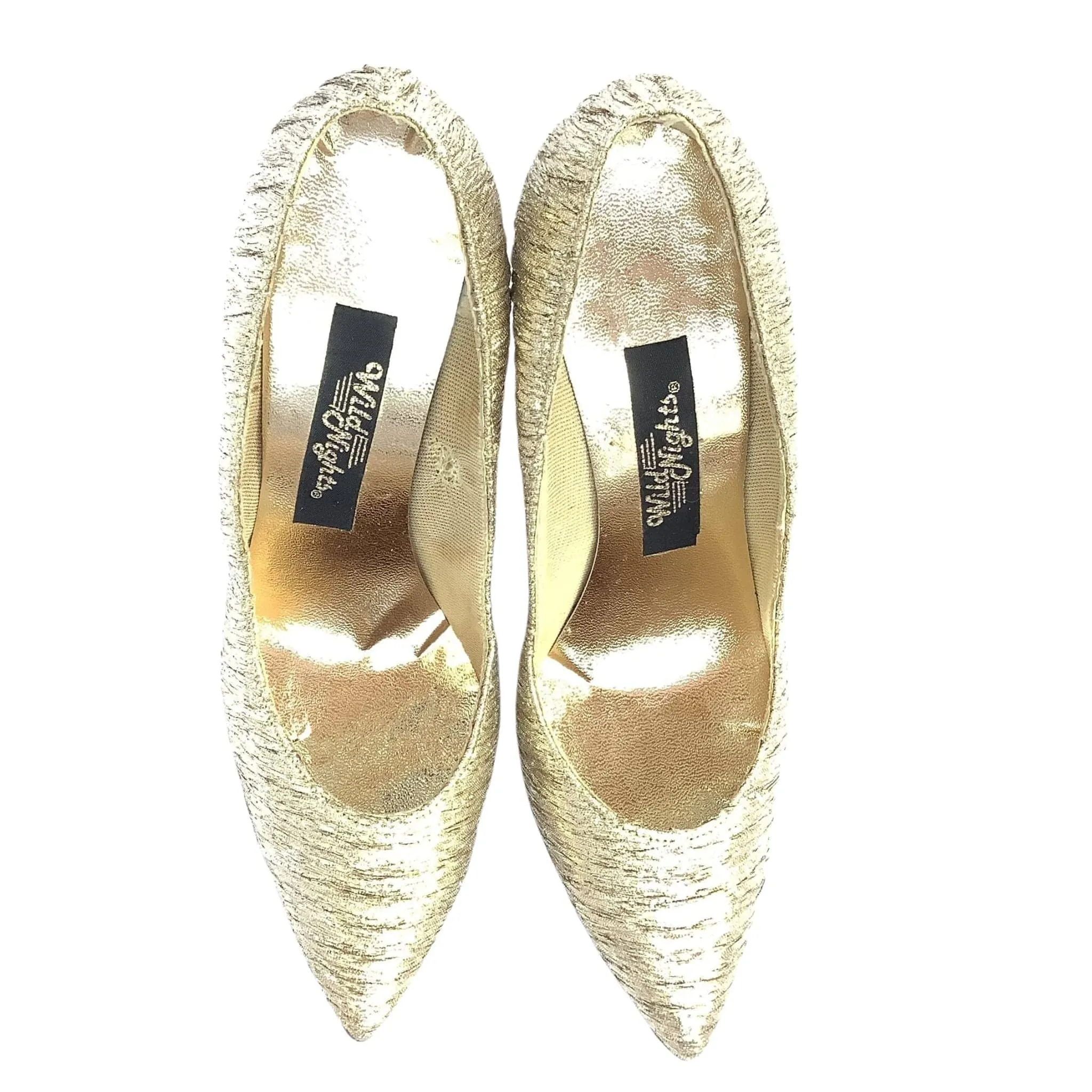 Gold Lurex Pump Shoes