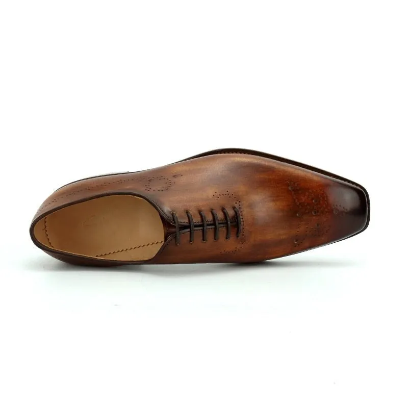 Goodyear Welted Full Grain Calf Leather Men's Oxford Shoes