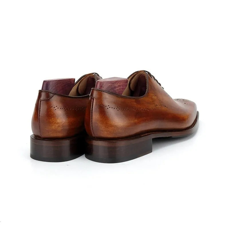 Goodyear Welted Full Grain Calf Leather Men's Oxford Shoes