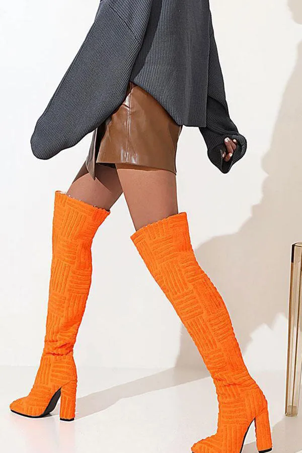 Graphic Print Smart Boots