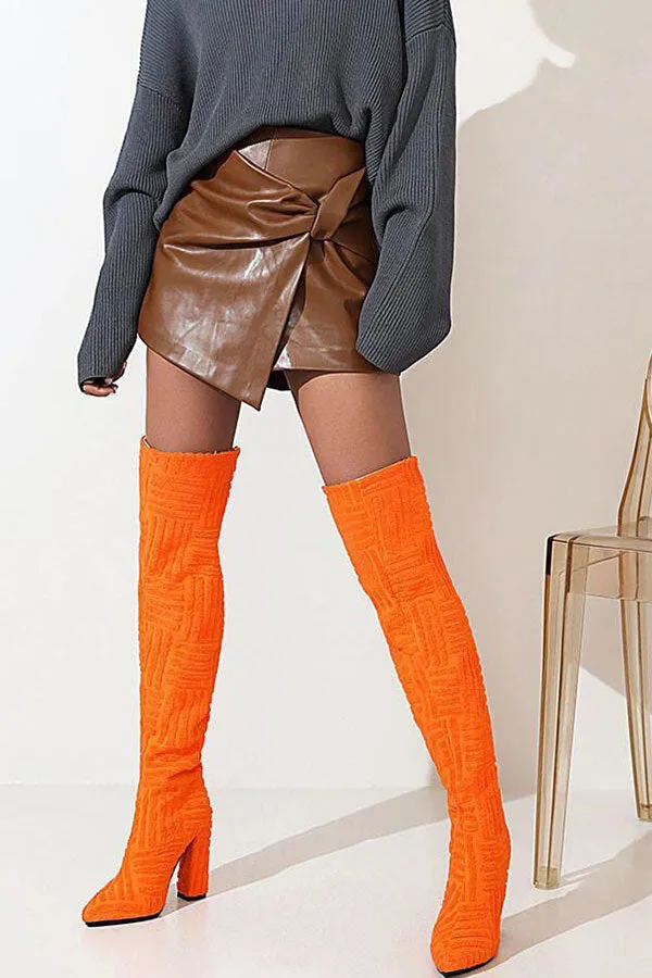 Graphic Print Smart Boots
