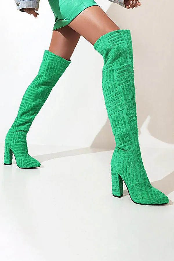 Graphic Print Smart Boots