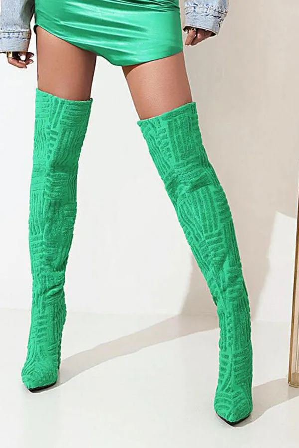 Graphic Print Smart Boots