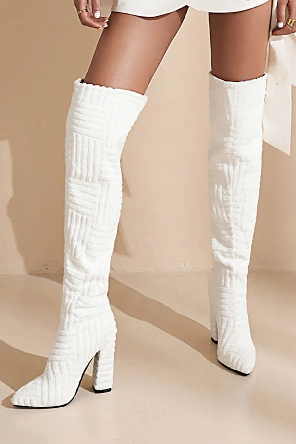 Graphic Print Smart Boots