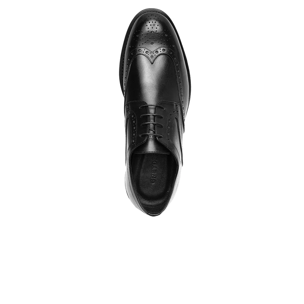 Greyder Men's Formal Clean Patterned Large Shoes