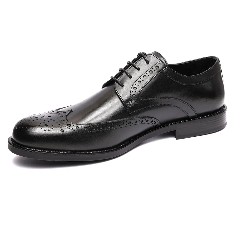 Greyder Men's Formal Clean Patterned Large Shoes