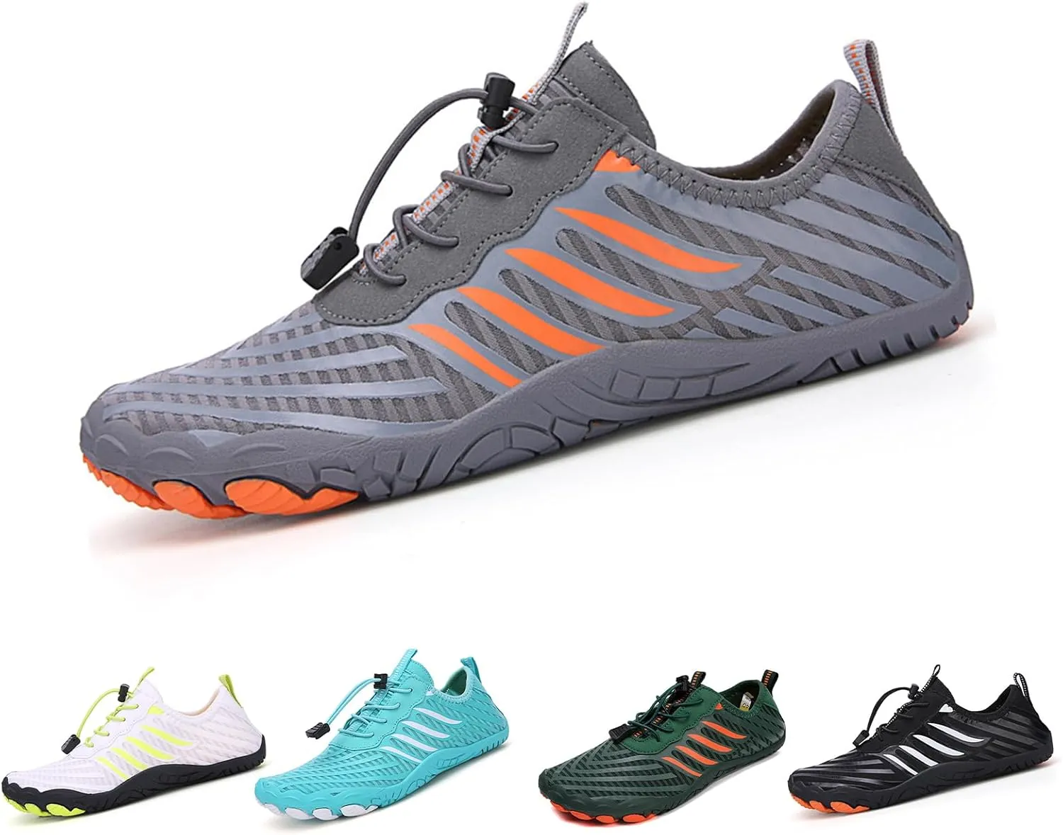 Grounded Footwear for Women Men Non-Slip Breathable Trail Athletic Footwear,Wide Toe Box Quick-Dry Swim Shoes,Lightweight Comfortable Water-Resistant Hiking Barefoot with Adjustable Shoelaces