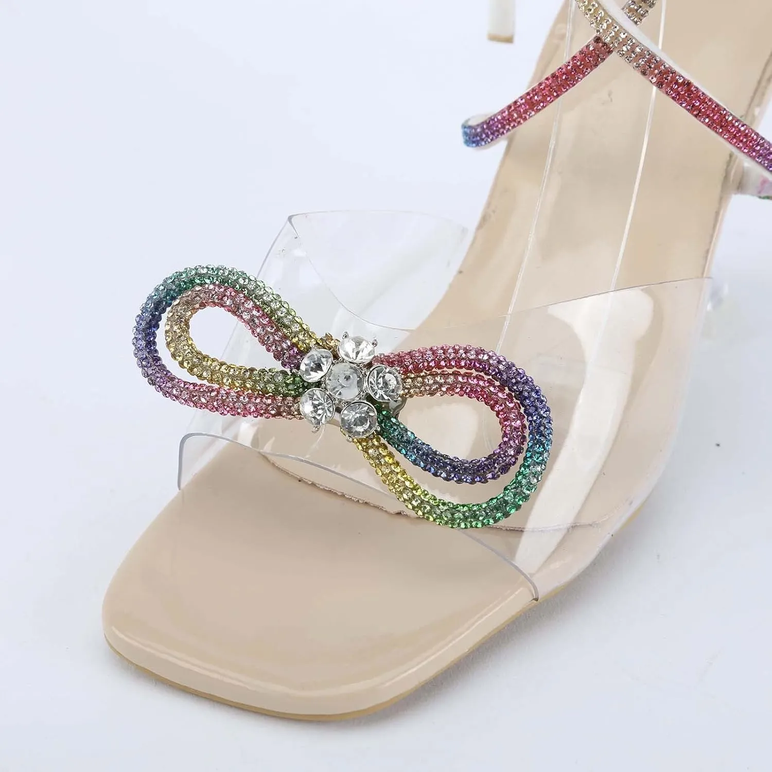 Heeled Sandals for Women Women's Lace Up Heeled Sandals Stiletto Heels Women's Chunk Low Heel Pump Sandals