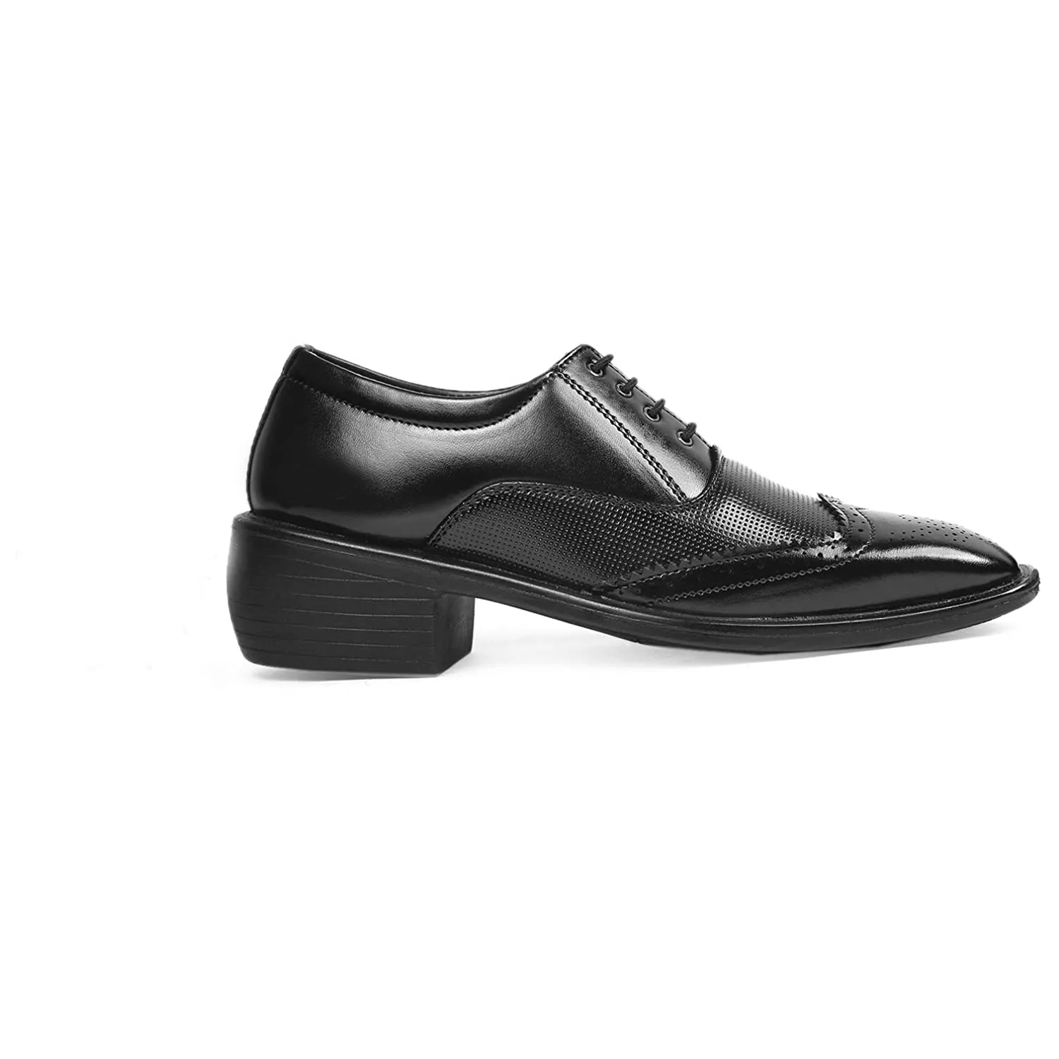 Height Increasing Brown Casual And Formal Lace-Up Shoes For Men-JonasParamount