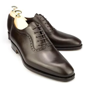 Height Increasing Brown Leather Paveley Brogue Oxfords