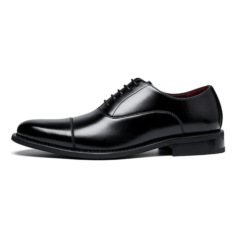 High Quality Italian Style Handmade Oxford Men's Dress Shoes Genuine Cow Leather