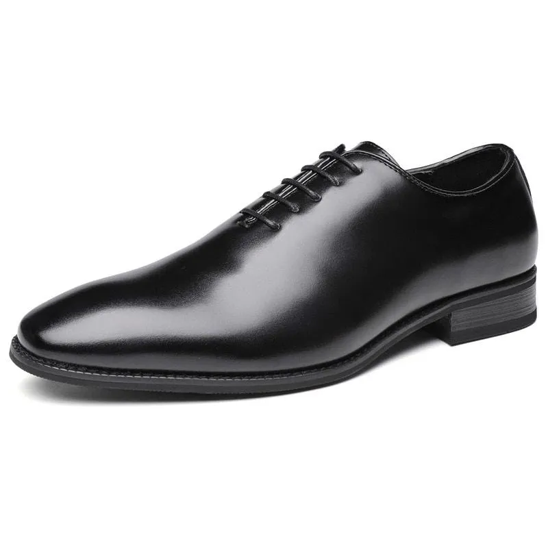 High Quality Italian Style Handmade Oxford Men's Dress Shoes Genuine Cow Leather