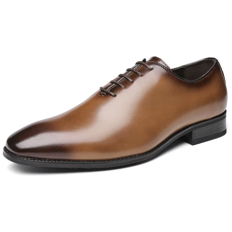 High Quality Italian Style Handmade Oxford Men's Dress Shoes Genuine Cow Leather