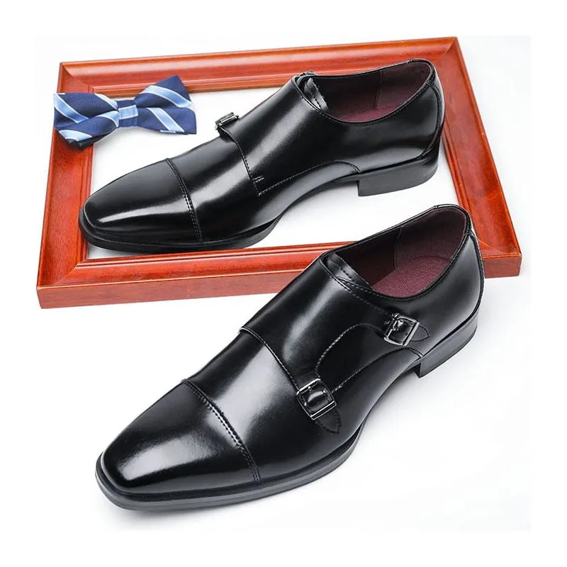 High Quality Italian Style Handmade Oxford Men's Dress Shoes Genuine Cow Leather