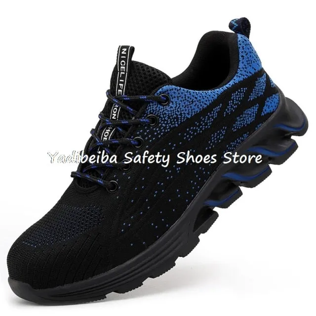 High Quality Men's Boots Safety Shoes Steel Toe Puncture-Proof Work Boots Lightweight Safety Work Shoes Men Indestructible Shoes