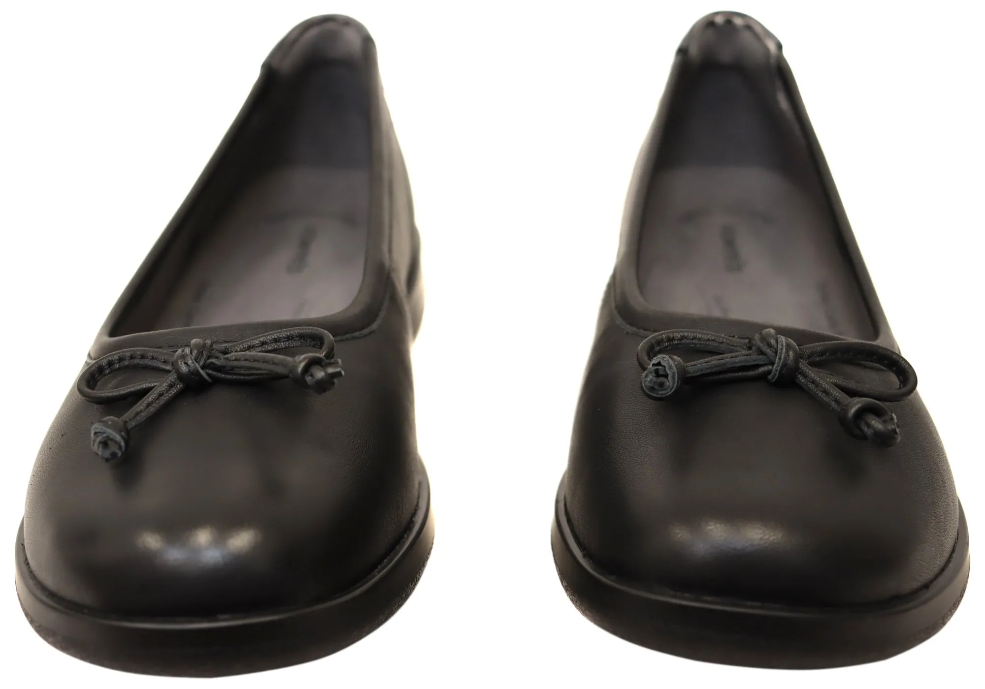 Homyped Erin Ballet Womens Leather Comfortable Extra Wide Fit Shoes