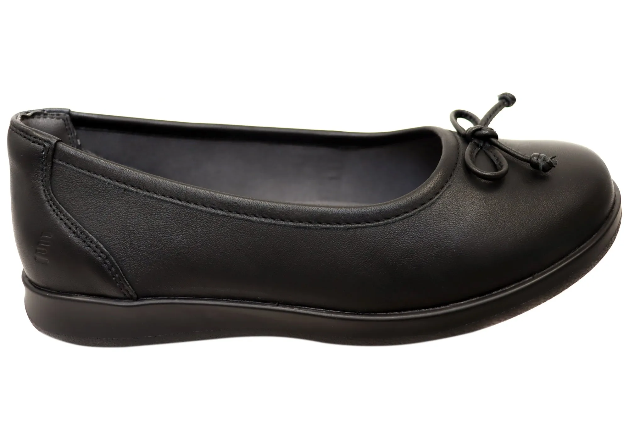 Homyped Erin Ballet Womens Leather Comfortable Extra Wide Fit Shoes