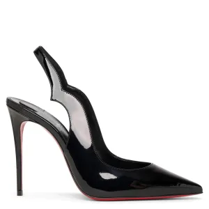 Hot Chick sling 100 black patent pumps