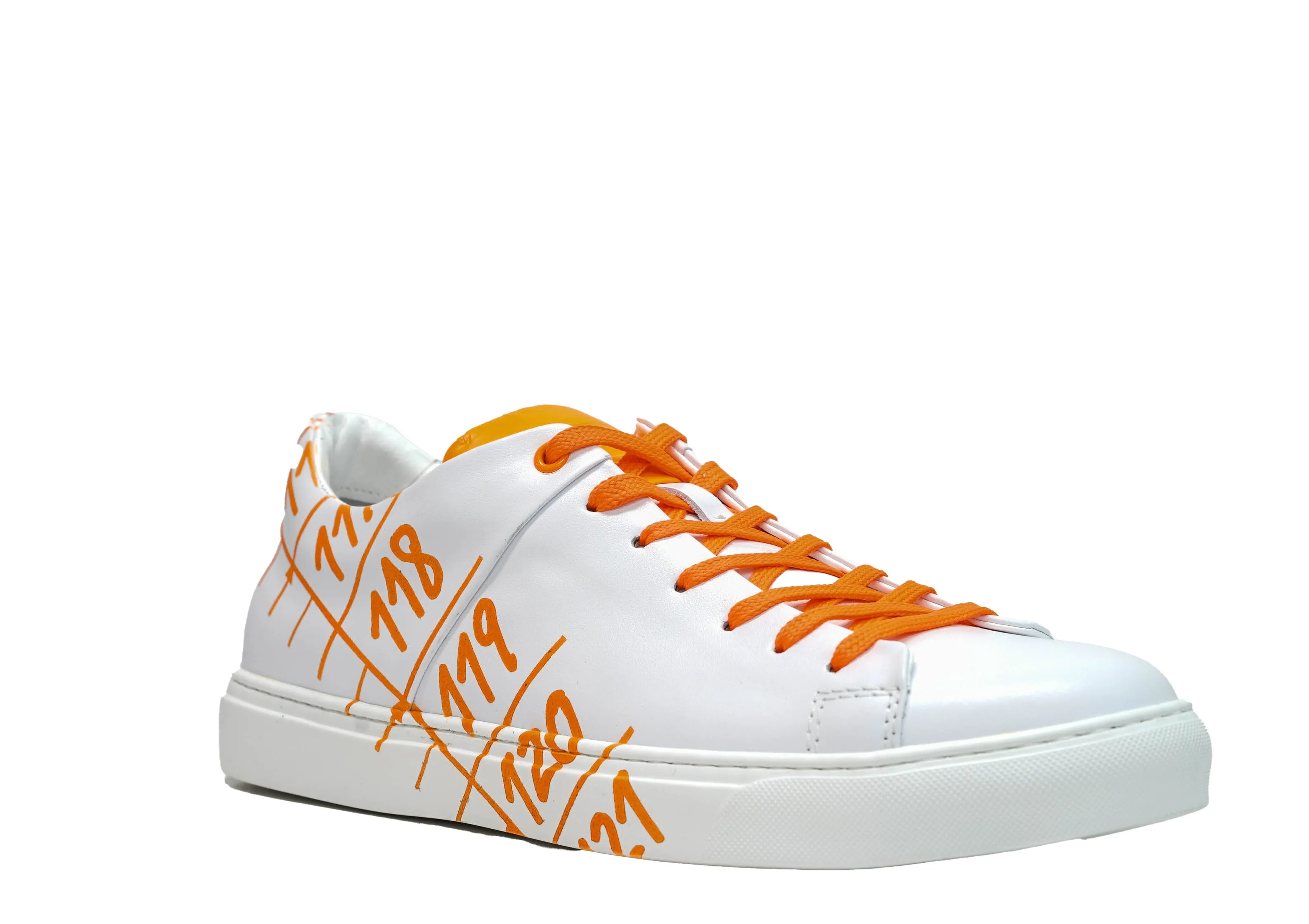 Il Centimetro Men's Absolute Orange Sneakers 40% OFF