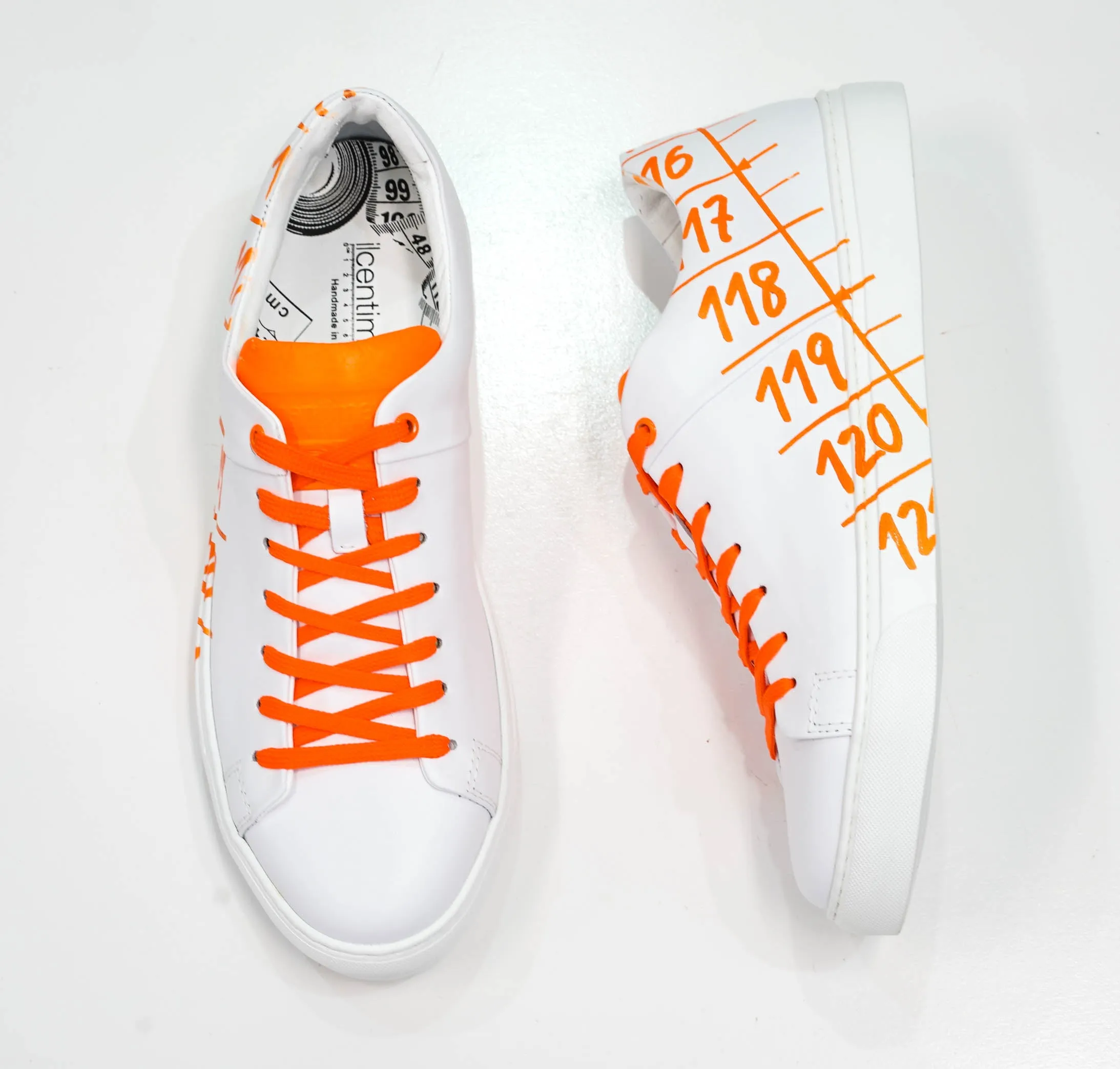 Il Centimetro Men's Absolute Orange Sneakers 40% OFF