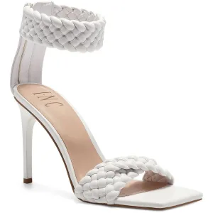 INC Women's Adalie Ankle Strap Heels, White, 9