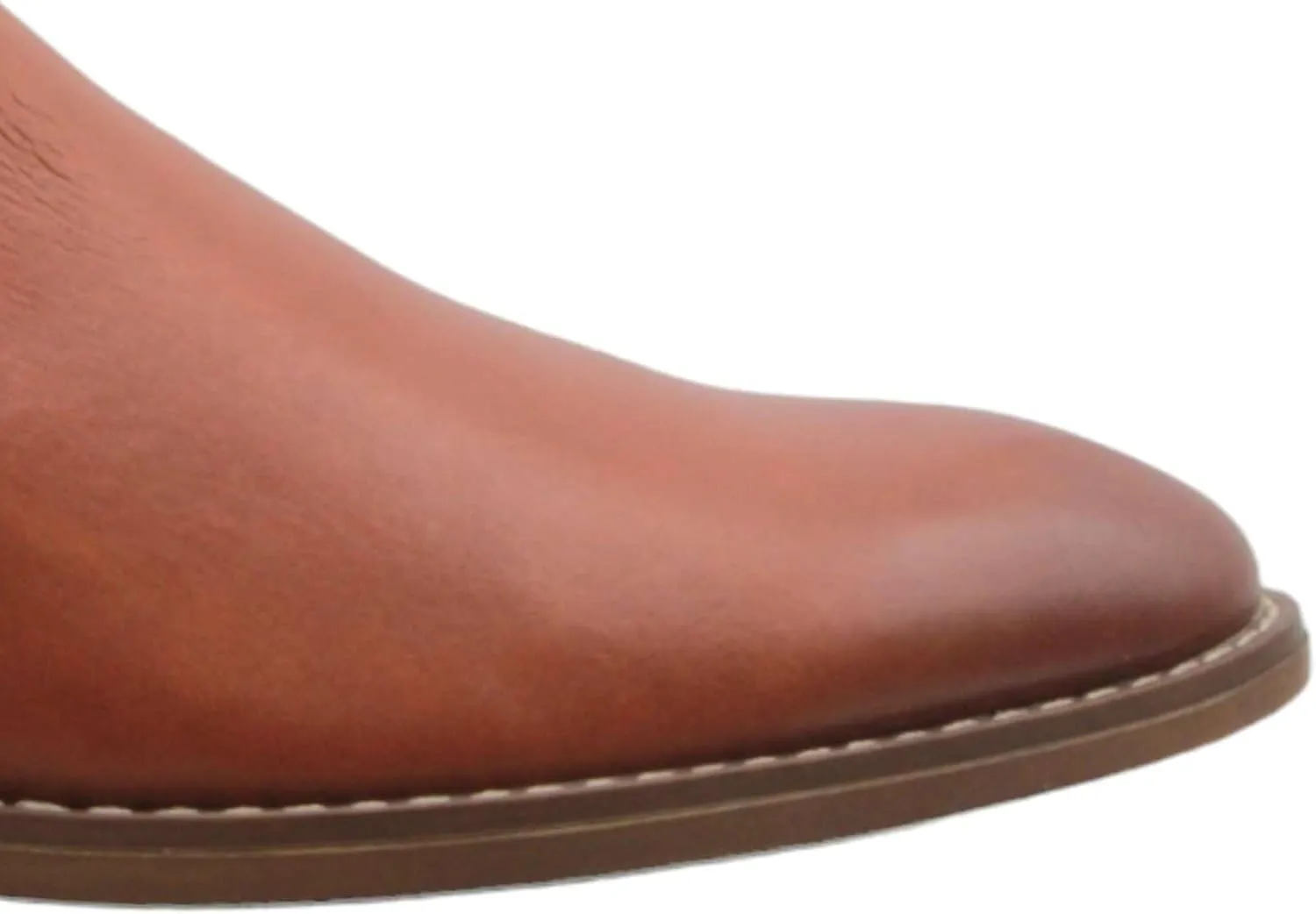 Jazam Men's 49904 Leather Lined Double Zip Cap Toe Dress Bootie Ankle Boots