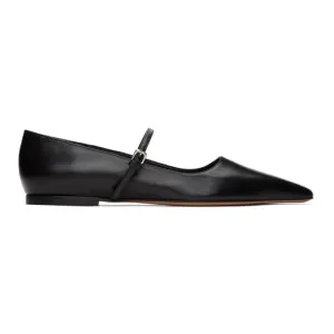 Jil Sander Black Mary Jane Ballerina Flats