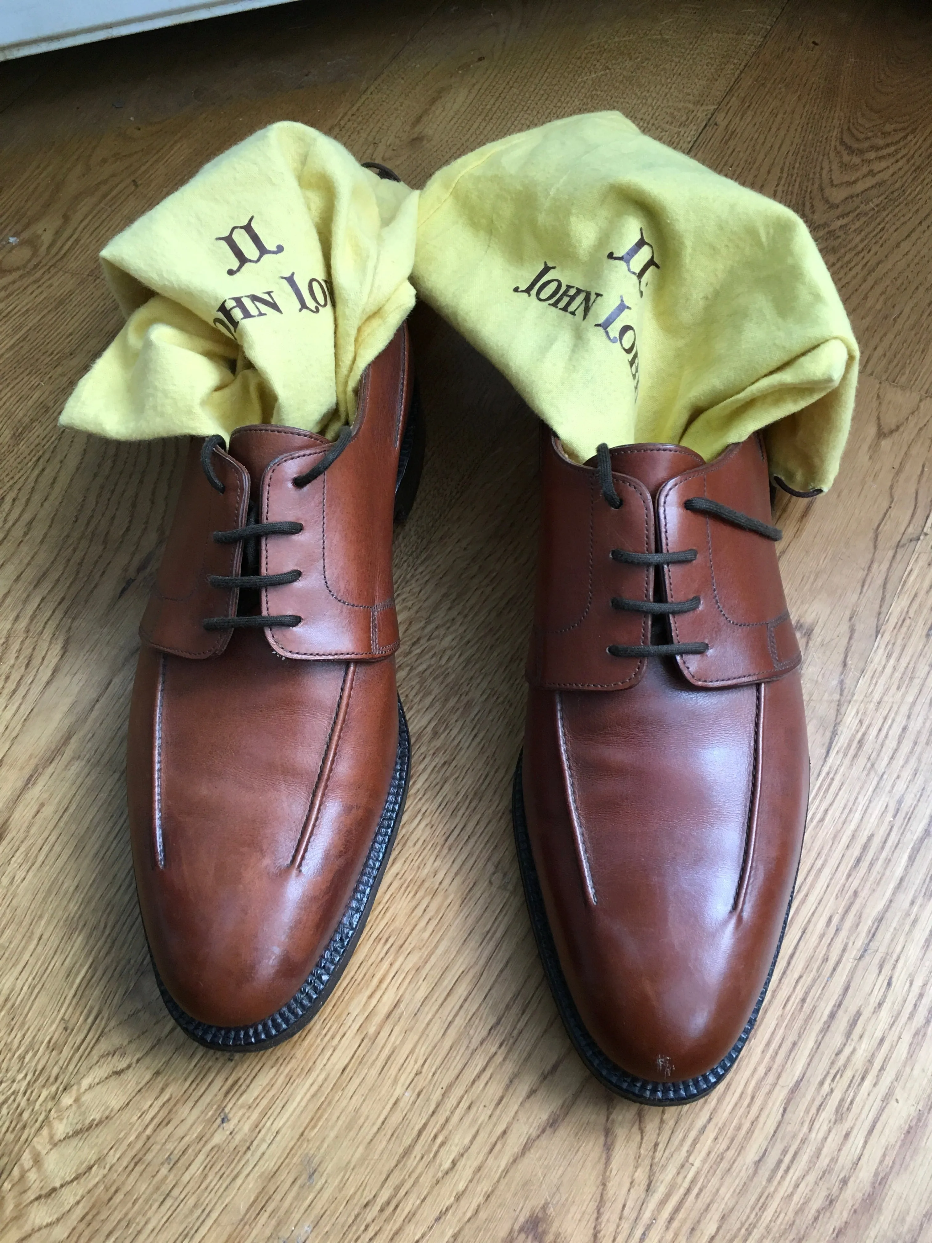 JOHN LOBB MILAN Derby Shoes Leather Shoes Size 8 E Men