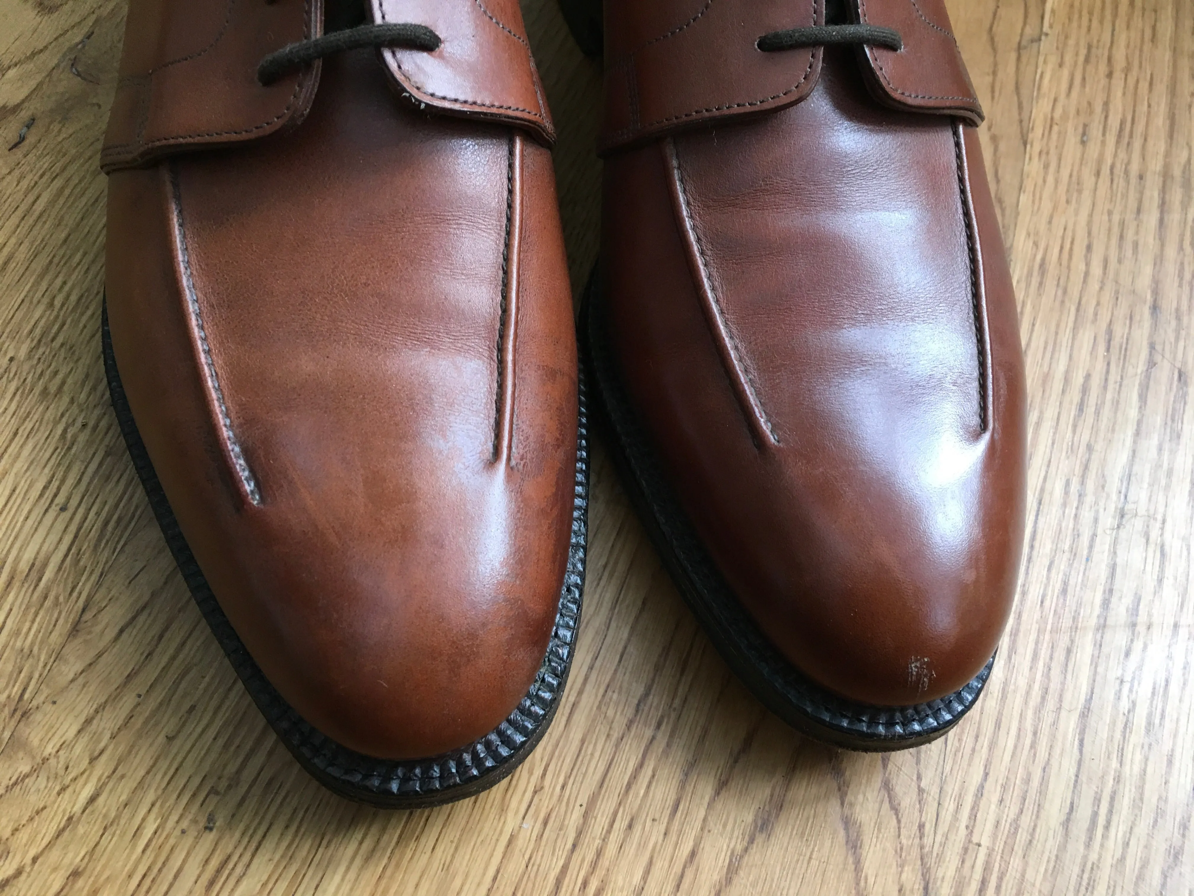 JOHN LOBB MILAN Derby Shoes Leather Shoes Size 8 E Men