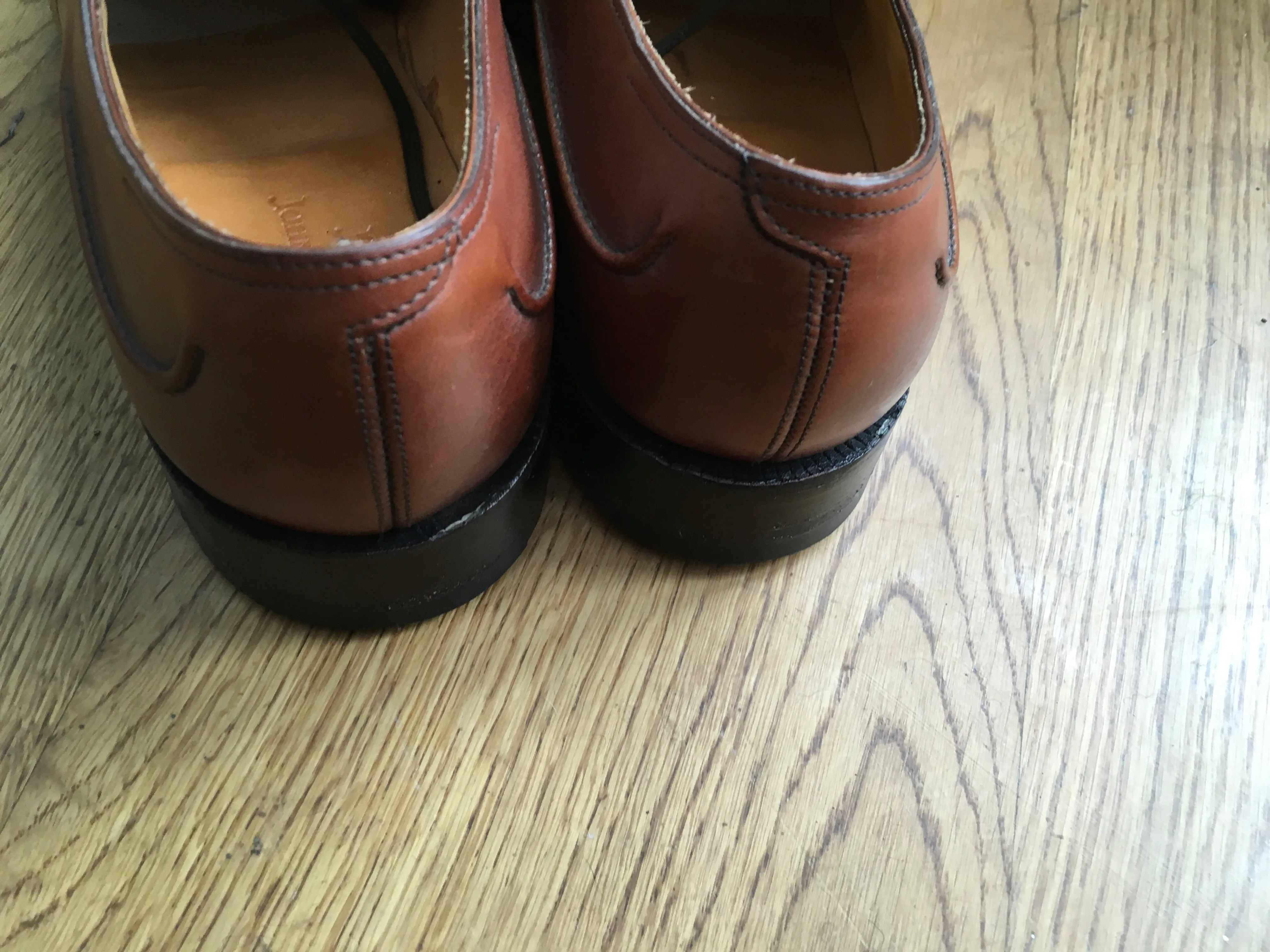 JOHN LOBB MILAN Derby Shoes Leather Shoes Size 8 E Men