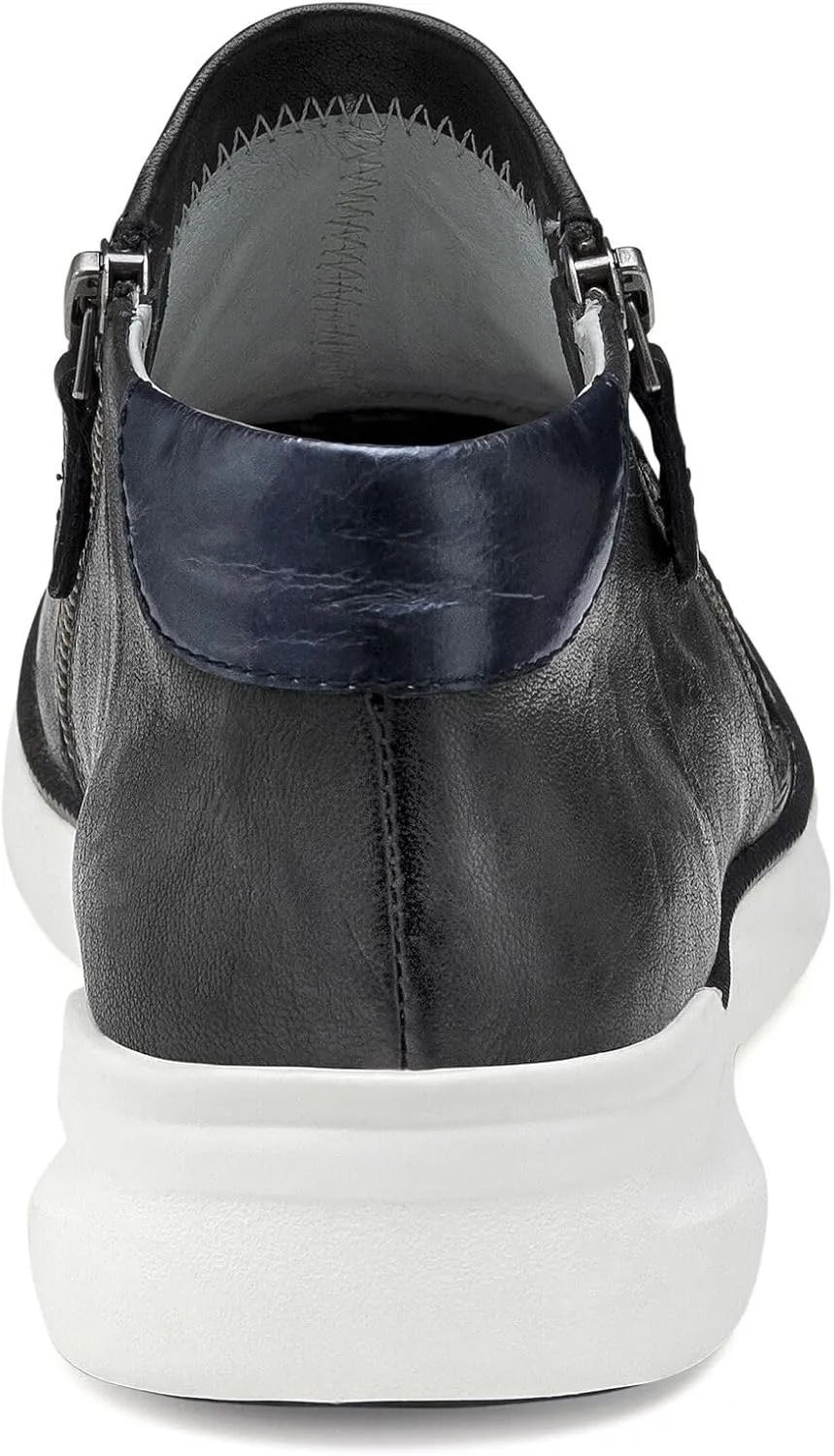 Johnston & Murphy Emery Zip Bootie for Women  Ankle Boots for Women, Leather Double Zipper Boots