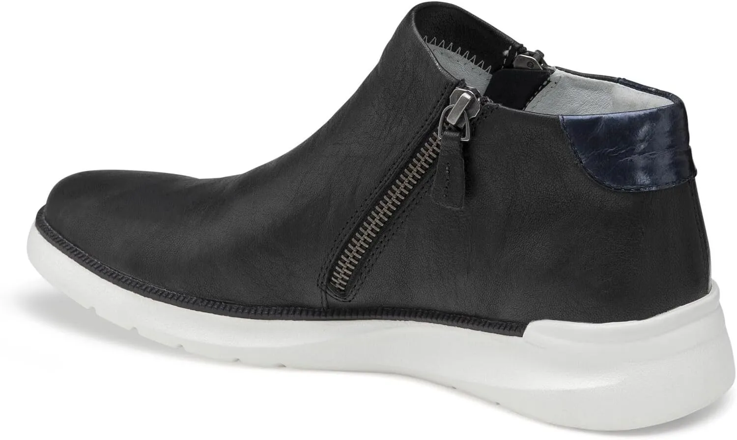 Johnston & Murphy Emery Zip Bootie for Women  Ankle Boots for Women, Leather Double Zipper Boots