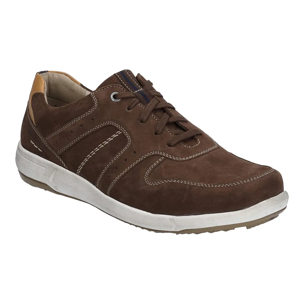 Josef Seibel Men's Enrico 28 Leather Casual Shoes Brandy Brown