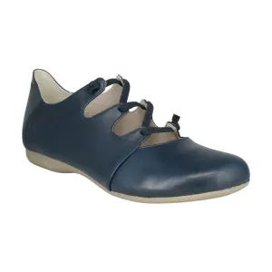 Josef Seibel Women's Fiona 04 Slip-On Leather Lace Up Shoes Ocean Blue