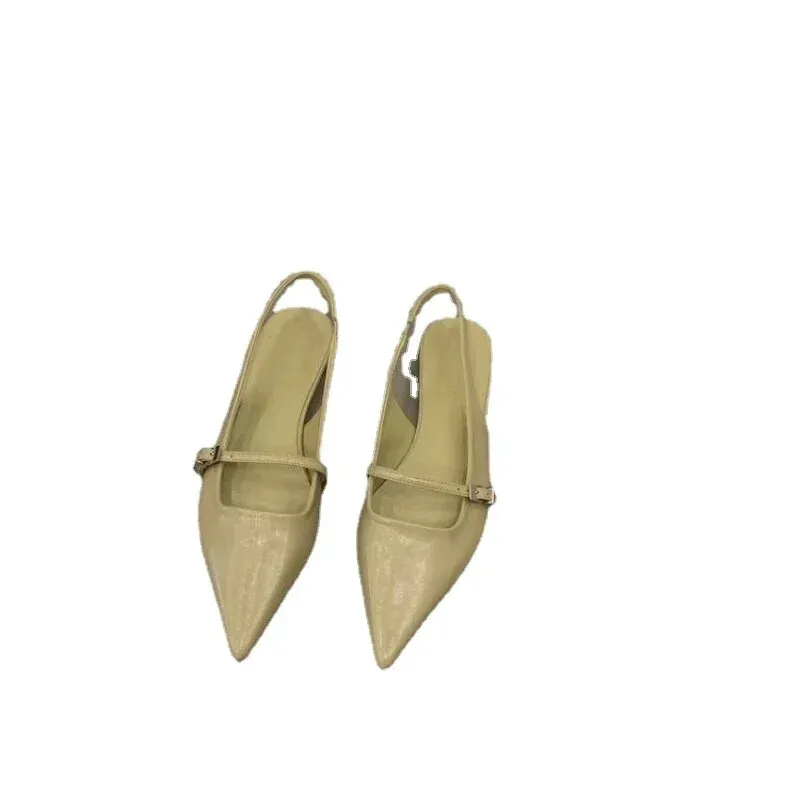 Joskaa for women Pointed Toe Women's Sandals Summer Heeled Sandals 2024Versatile Female Shoes Soft Sole Shoes Fashion Women Shoes